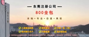 东莞注册公司800全包